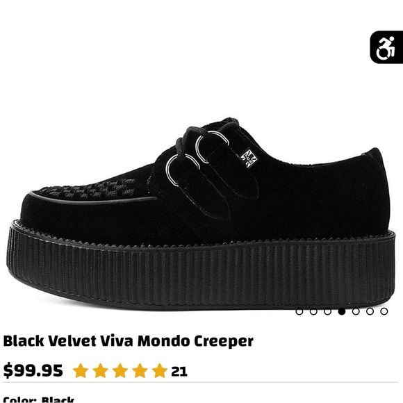 Vegan Black Suede Viva Mondo Creepers - Picture 1 of 4